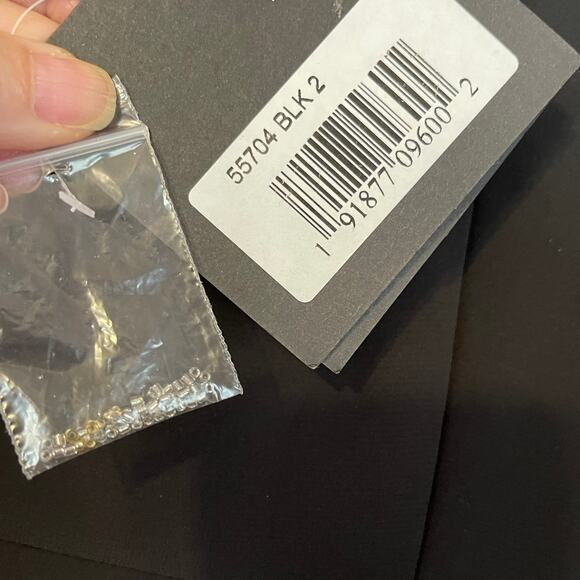 Mac Duggal Black Sequined Embellished Shoulder Evening Gown Style 55704 Sz 2 NWT - Picture 10 of 12